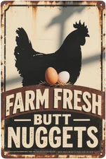 Chicken Coop Accessories for Farm Yard Decor Farm Tin Signs for Home Kitchen ...