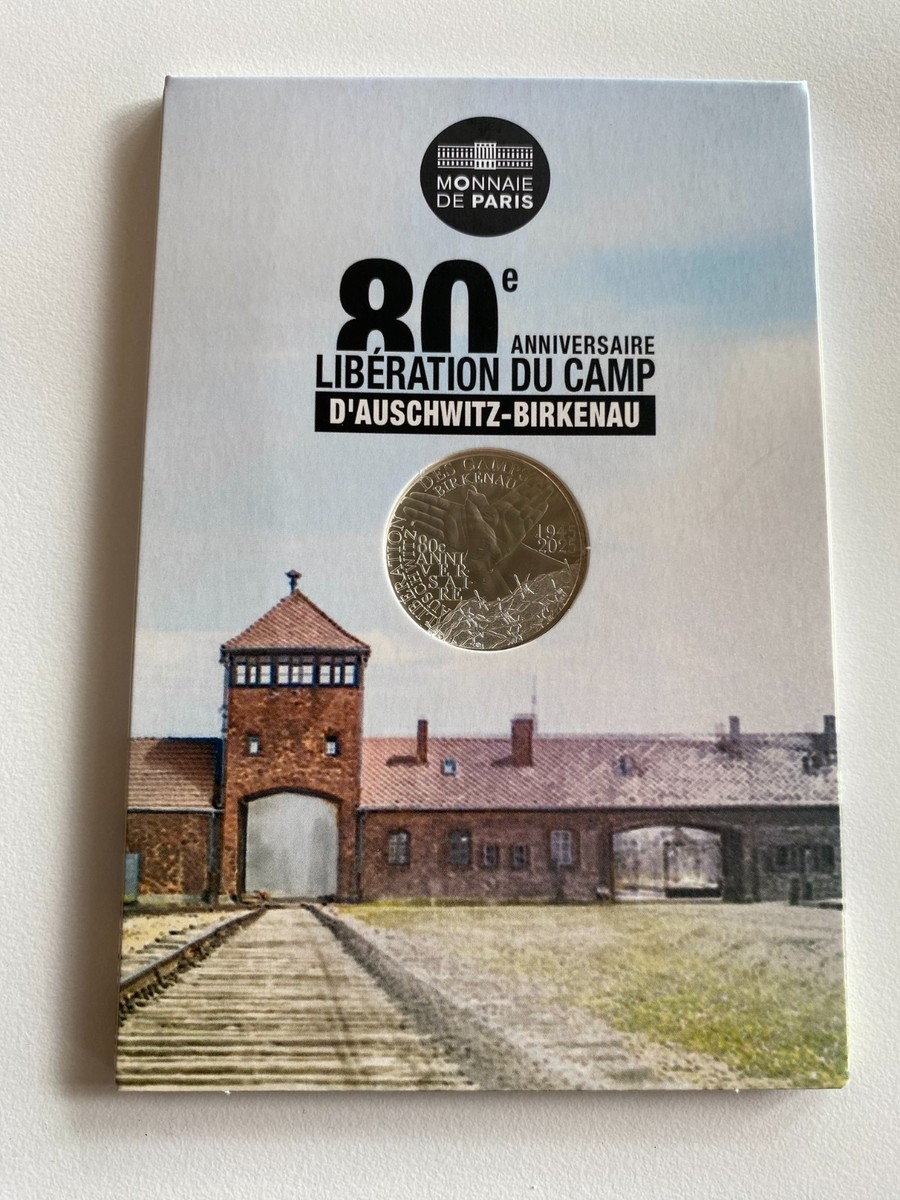 10 Euros BU France 2025 80 ans Libération du Camp Auschwitz Birkenau 1945 EX