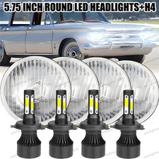 5.75 Round Led Headlights Hilo For Mercury Cougar 1967-1976 Monterey Comet 5.75 Round Led Headlights Hilo For Mercury Cougar 1967-1976 Monterey Comet