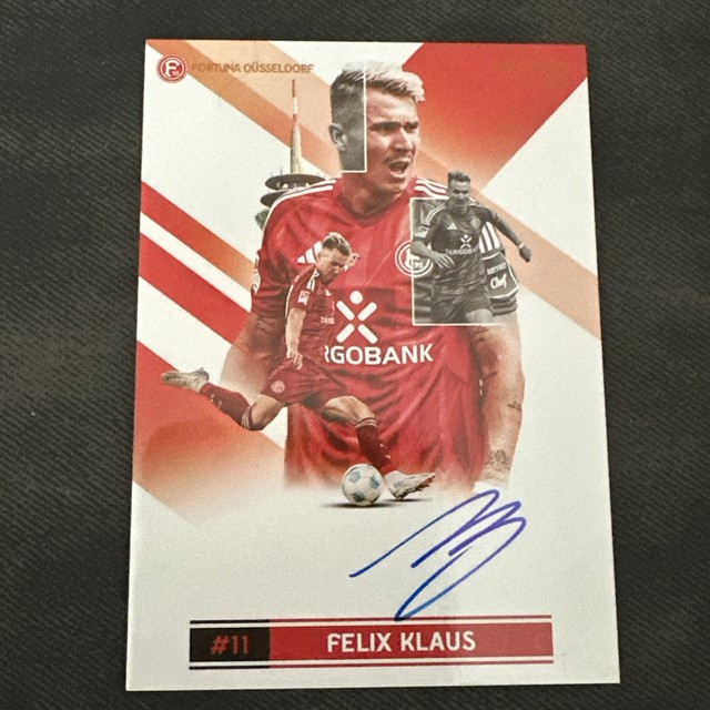 Ultimate Dropz Fortuna Düsseldorf Forever Felix Klaus Auto /50 On Card Auto