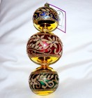 RADKO Ornament King HEARTFULLY YOURS Glass Christmas Ornament TRIPLE BALL DROP — photo 1