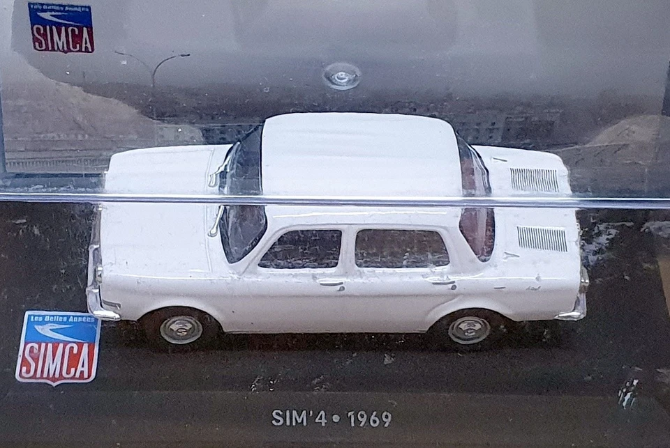 Altaya 1/43 Scale Diecast 71025H - 1969 Simca Sim' 4 - White - Image 4 of 4
