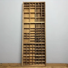 Vintage Wooden Printers Tray - Rustic Wooden Salvage - Wall Decor - #35