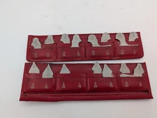 Starrett No. S167C Radius Gauge Set 3/64 - 17/64"  incomplete - 15pc