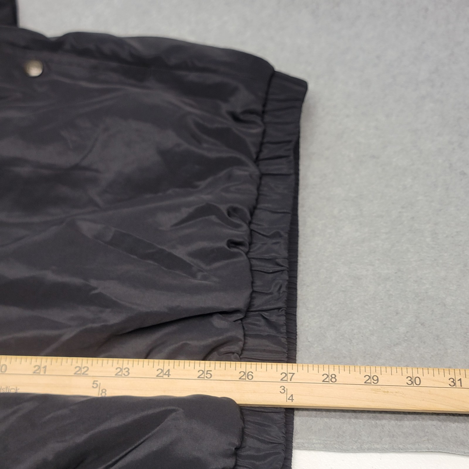 Footjoy Dryjoys Jacket Mens L Black 1/2 Zip Snap Short Sleeve Golf Windbreaker