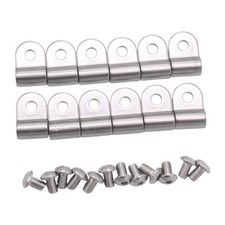 12pcs 3/16 "Bremsbremsen Leitungsklemmezubeh&ouml;r mit 12 Schraubenbremsrohrklemmen