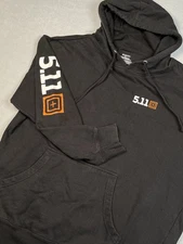 5.11 Tactical Scope Hoodie XL BlackCotton Blend Pouch Lightweight Pullover Logo