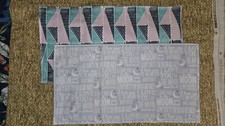 Lot of 2 Handmade 17"x9" 3 Layer Flannel Guinea Pig Cage Liner 100%cotton