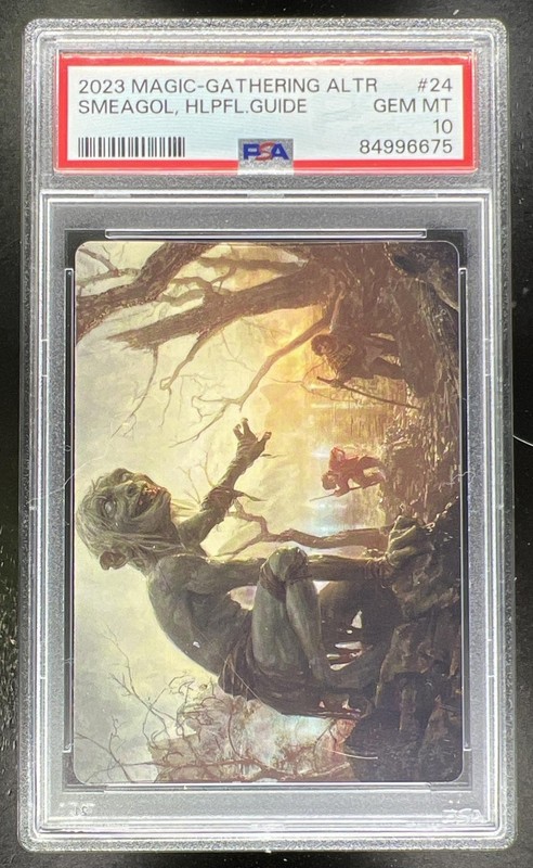 2023 MTG Magic The Gathering LOTR Smeagol, Helpful Guide #24 Art Series PSA 10