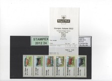 POST GO CATTLE A SERIES STAMPEX SEPT 2012 COLLECTOR STRIP 6 to 40g/E20 B1 SCARCE
