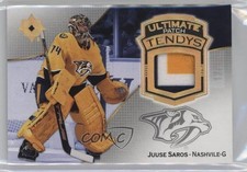 2022-23 Upper Deck Ultimate Collection Tendys Jersey 17/20 Juuse Saros Patch 0c3