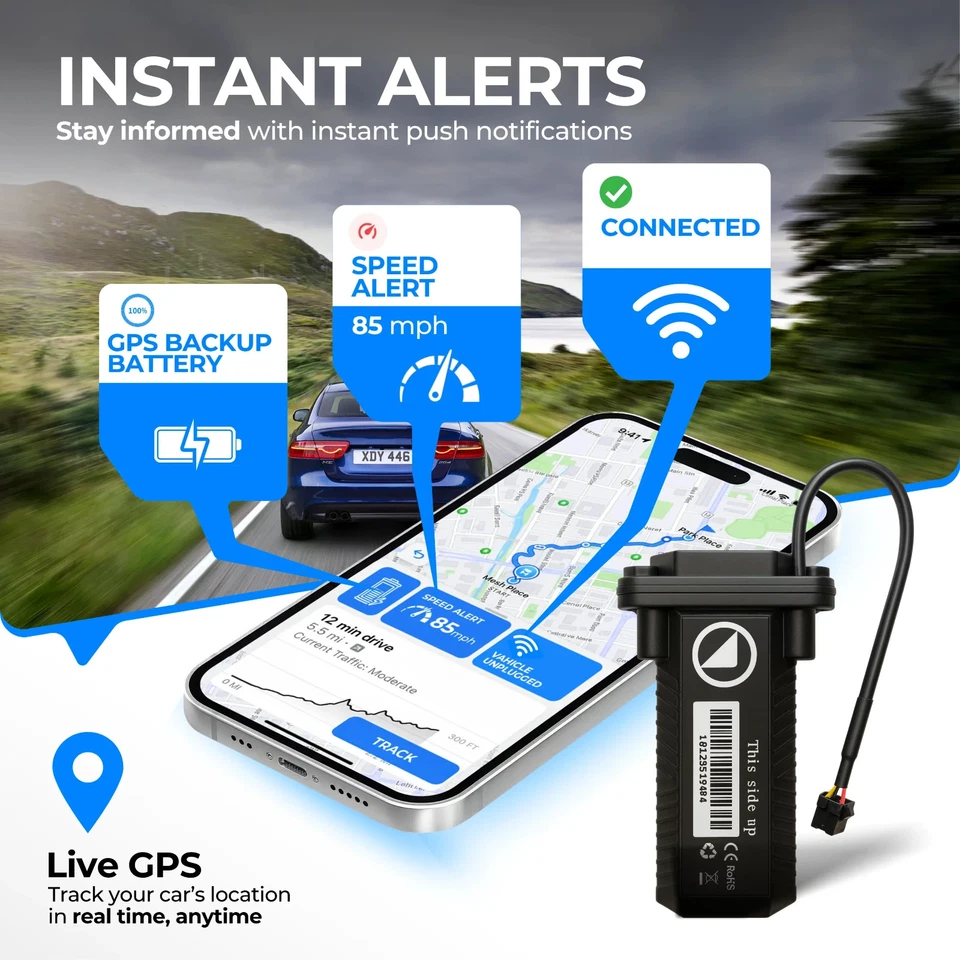 Car GPS Hardwired Waterproof 4G LTE Tracker w/ Kill Switch & Backup Battery - Image 3 of 4