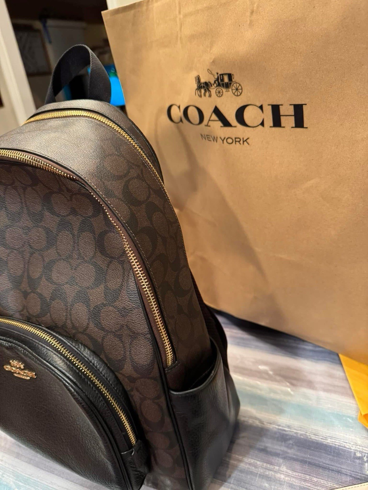 Double Zip Backpack Coach - image 12