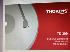 Thorens Td-309 Td309 Td 309 User Manual Digital