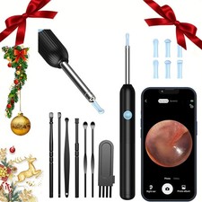 Wireless Ear Wax Remover Set with 8 Ear Set, Ear Cleaner Removal Kit with Camera
