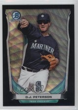 2014 Bowman Draft Top Prospects Chrome Black Wave Refractor DJ Peterson 6u5