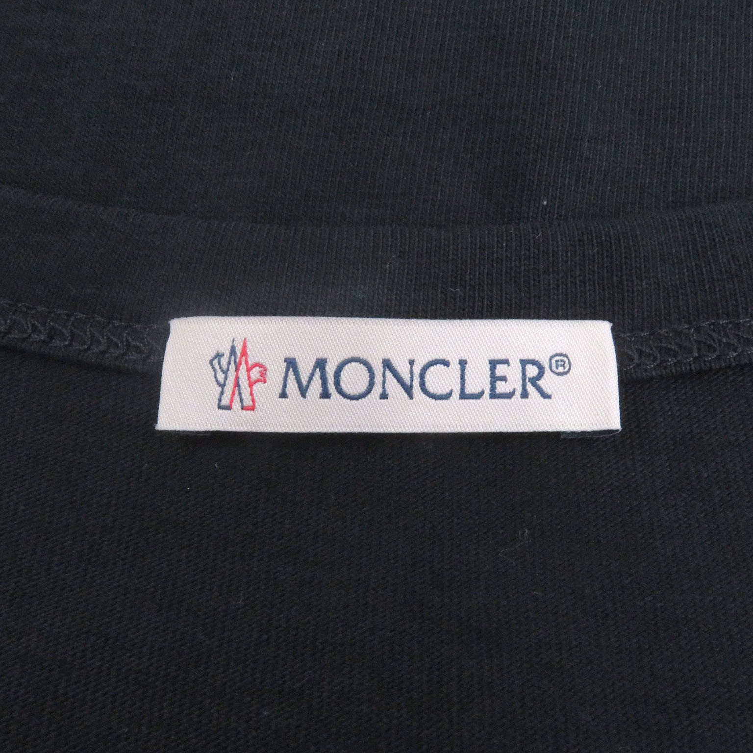 MONCLER E10918041850 Men's T-Shirt Maglia Cotton Short Sleeve Black L thumbnail 5