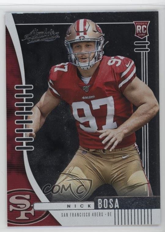 2019 Panini Absolute Rookie Nick Bosa #131 7rf