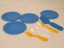 Fisher Price Fun With Food Plate  Utensil Lot