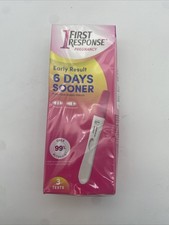 First Response Early Result Pregnancy Test, 3 Count Pack of 1 Exp. 07/23/2026