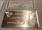 The Silver Card  1 oz. .999 Fine Silver Pyromet Bar