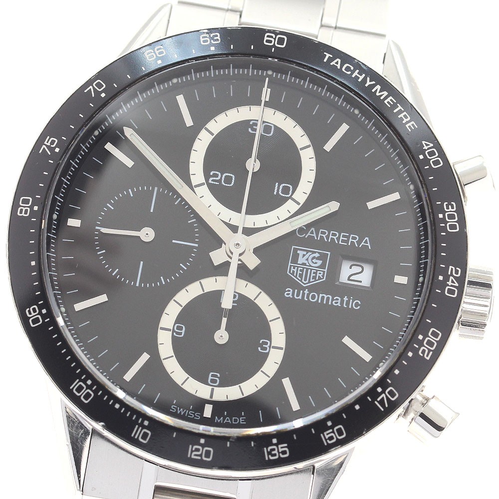 TAG HEUER Carrera CV2010 Date Chronograph black Dial Automatic Men's_959623