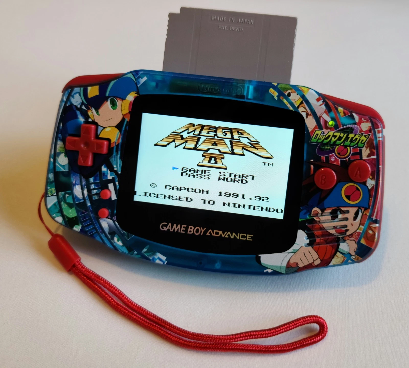 Nintendo Game Boy Advance IPS Screen Backlit Megaman Retro