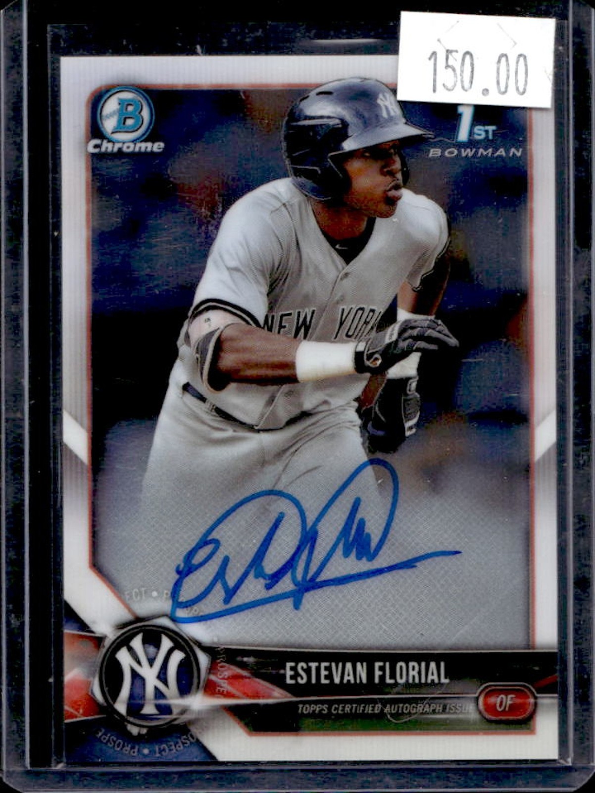 2018 Bowman Chrome Estevan Florial Prospects Auto #CPA-EF Yankees