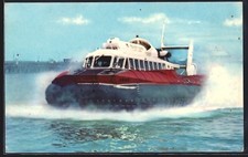 SRN6 Hovercraft at Full Speed, Postcard 
