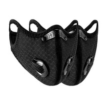 2 Pack Dust mask Reusable Respirators Unisex Mouth mask Adjustable for Allerg...