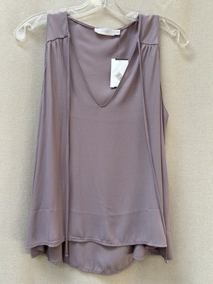 NWT-Lush Purple Satin Tank Top-M