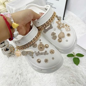 Shoes DIY Charms Accessories Bling Rhinestone Decor Set For Croc Shoes Girl Gift
