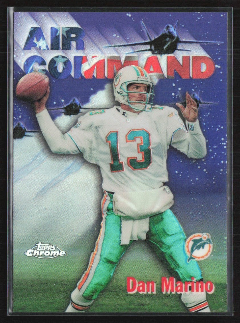 Dan Marino 1997 Topps Chrome Career Best Air Command Refractor #1 Miami Dolphins