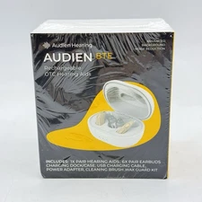 Audien BTE Behind The Ear Rechargeable OTC Hearing Aids Noise Reduction SEALED