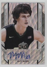 2021-22 Leaf Metal Portrait Auto Silver Wave Matt Mayer #PA-MM1 Auto 1b3w