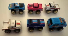 Road Champs Lot: 6 Micro Machines Scale Chevy Porsche BMW Trucks Cars