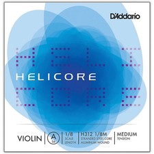 D'Addario Helicore Violin Single A String 1/8 Size