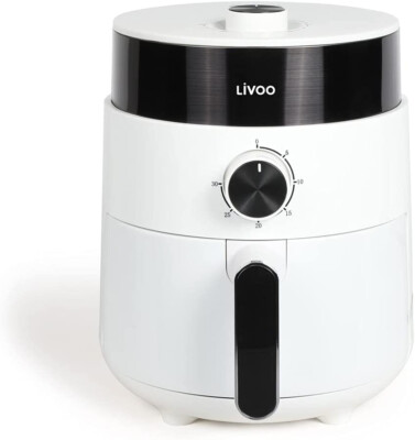 Heißluft-Fritteuse Livoo DOC256 Weiß 2,5L 1200 Watt Air-Fryer Timer Fritöse