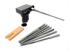 Clamp On Bench Anvil With 8 Assorted Shape Bezel Mandrels And Saw Pin