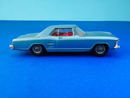 1:43/50 CORGI TOYS 245 Buick Riviera met. blau Trans-O-Lite Speichenräder 1964 - Bild 6 von 11