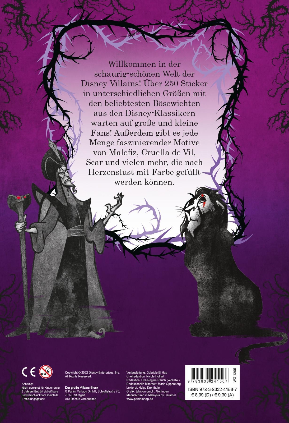 Thumbnail - Disney Villains: Der Große Villains-block Über 250 Stickr Panini