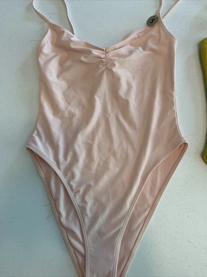 2X Traje de baño de una pieza Forever 21 rosa y verde nuevo con etiquetas para mujer talla pequeña Foto 2 de 4