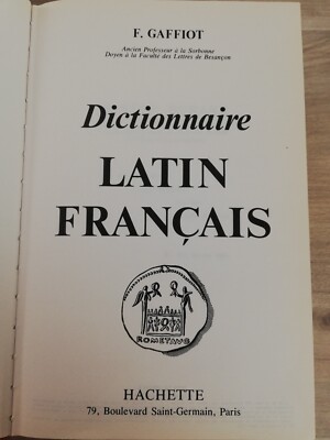 Grand dictionnaire Gaffiot latin français, Hachette | eBay