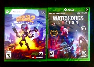 Destroy All Humans 2 Reprobed Xbox Series X Brand New Sealed Plus Watch Dogs Lot