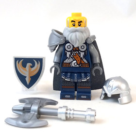 LEGO Castle Crown Hawk Knight Minifigure 7094 Fantasy Era 852293 Scale Mail 7036