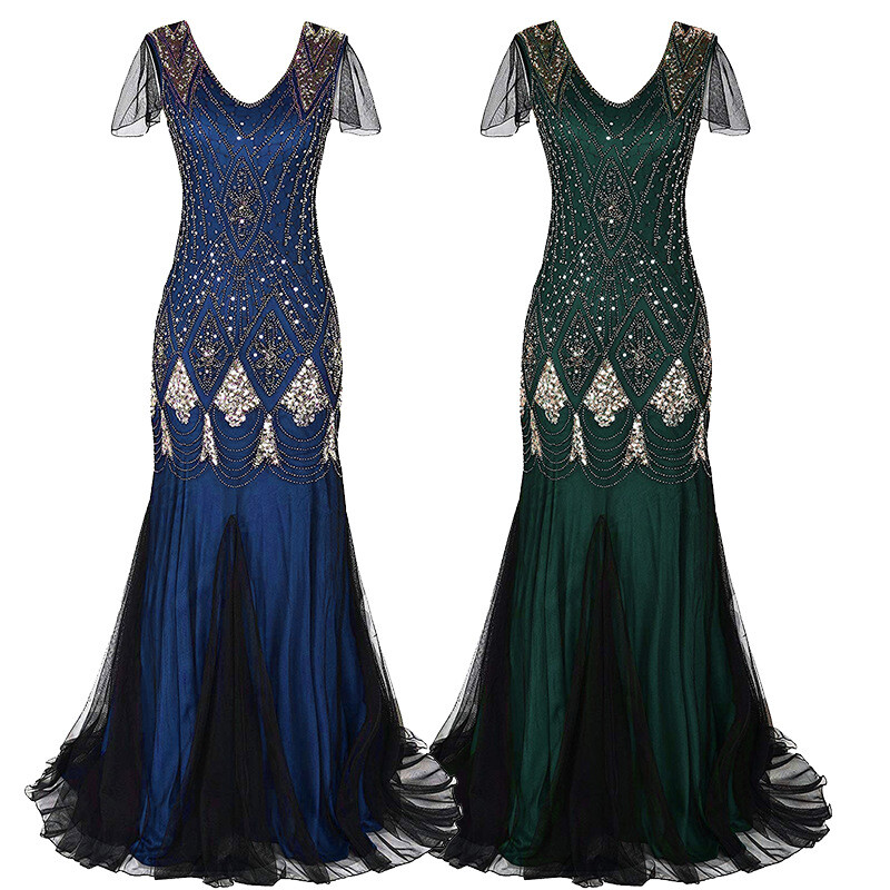 Retro Vintage Roaring 20s 1920s Flapper Dress Dress Christmas Party Dress The Great Gatsby Wedding Guest Sequins Women's Carnival Masquerade Wedding Retro Vintage Roaring 20s 1920s Flapper Dress Dress Christmas Party Dress The Great Gatsby Wedding Guest Sequins Women's Carnival Masquerade Wedding