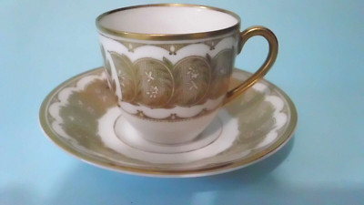 feine Porzellan Mokkatasse UT Thomas Jugendstil um 1915 Gold