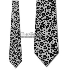 Leopard Print Ties Mens Animal Necktie Novelty Print Tie
