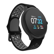 iTouch Sport 3 Unisex Silicone Digital Smart Watch Black Case Black Strap