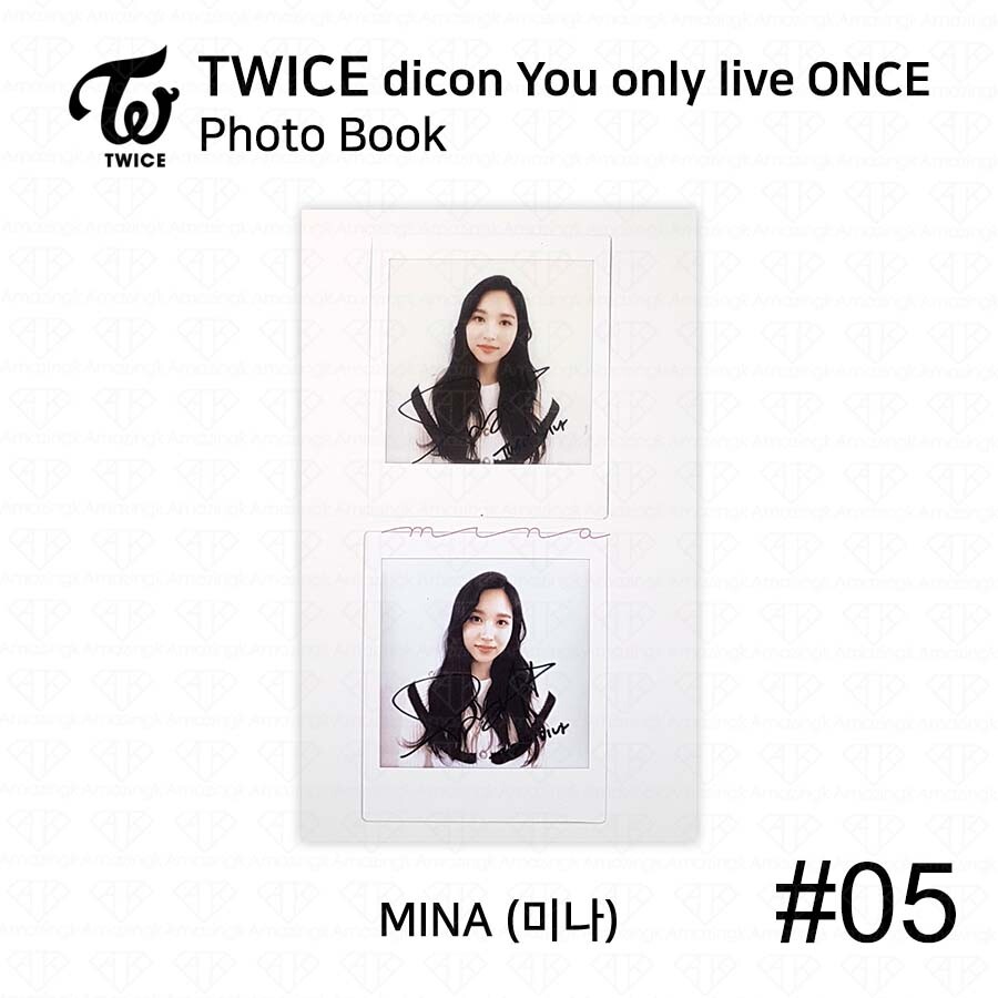 TWICE x dicon You Only Live ONCE Card Photo Book Postcard Mina